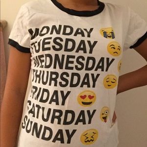 week emoji shirt